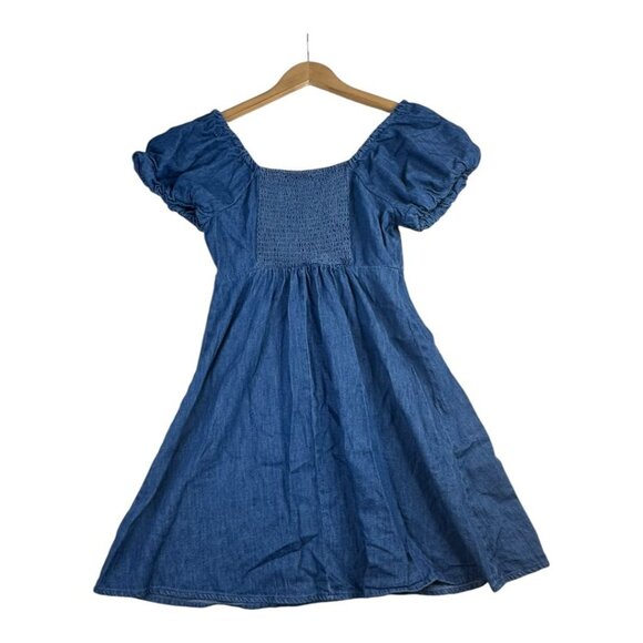 Old Navy Flutter Sleeve Mini Dress‎ size Small Blue - Picture 4 of 7